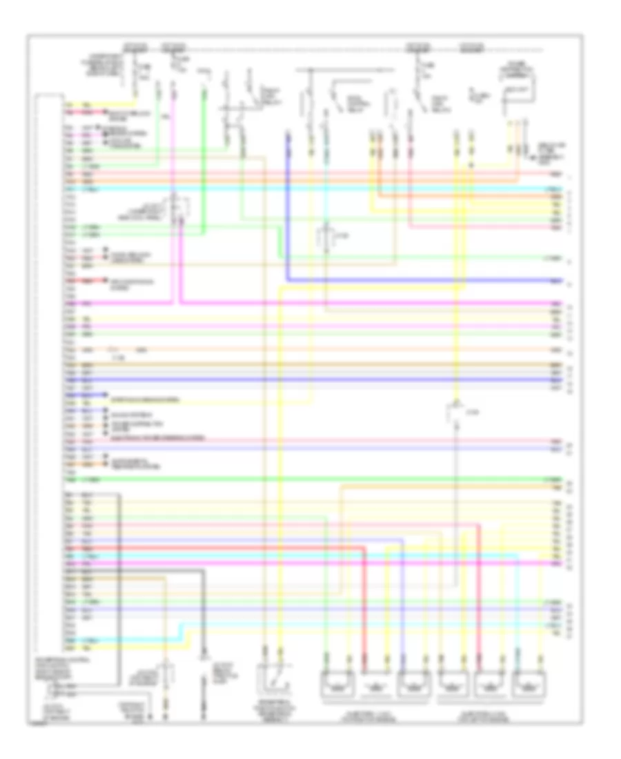 3.5L, Электросхема системы управления двигателем (1 из 9) для Acura RDX 2013