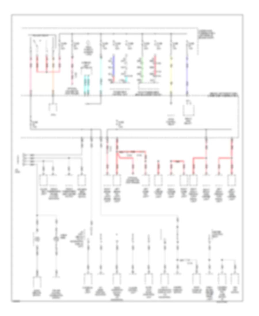 Электросхема блока предохранителей и реле (4 из 6) для Acura RDX 2013