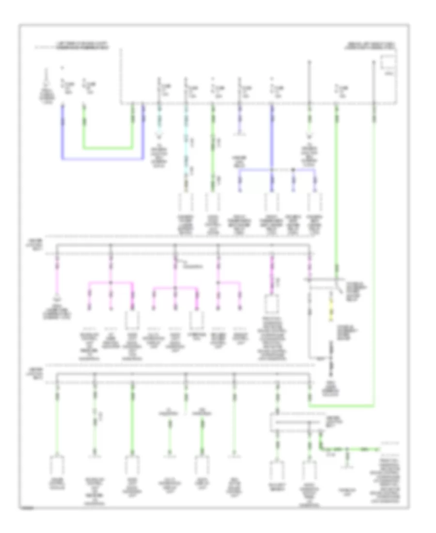 Электросхема блока предохранителей и реле (5 из 6) для Acura RDX 2013