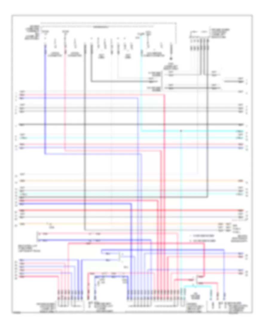 Электросхема линии передачи данных CAN (2 из 3) для Acura TL SH-AWD 2013