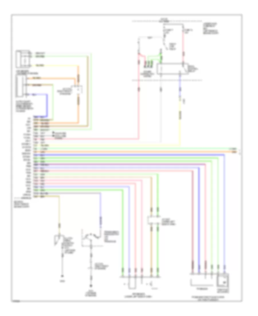 Электросхема системы круизконтроля (1 из 2) для Acura TL SH-AWD 2013