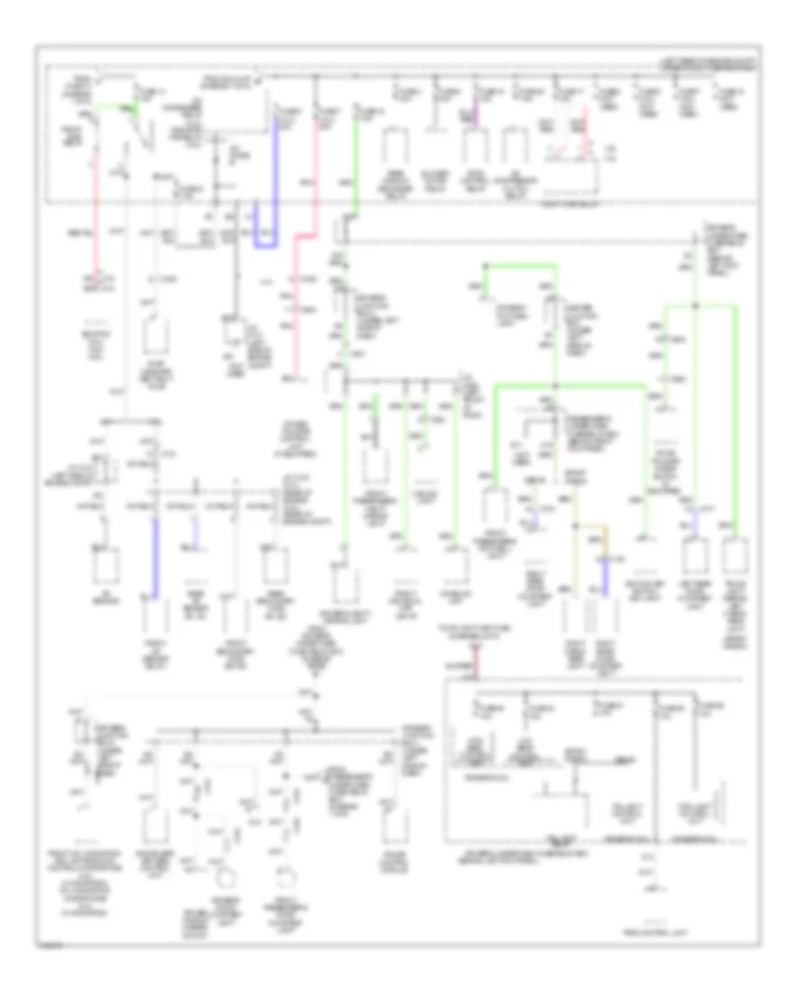 Электросхема блока предохранителей и реле (2 из 6) для Acura TSX 2013