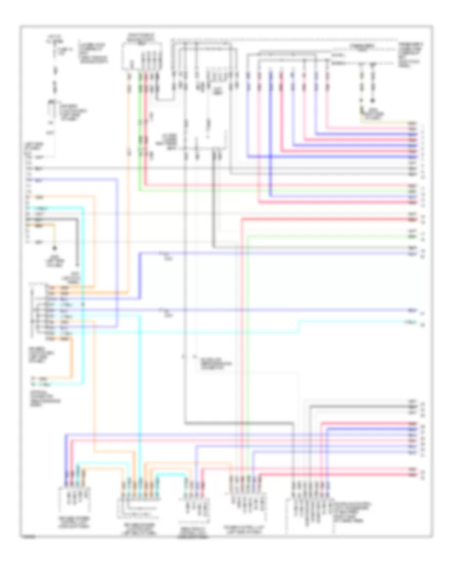 Электросхема линии передачи данных CAN (1 из 4) для Acura ZDX 2013