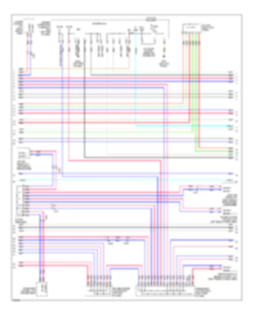 Электросхема линии передачи данных CAN (2 из 4) для Acura ZDX 2013