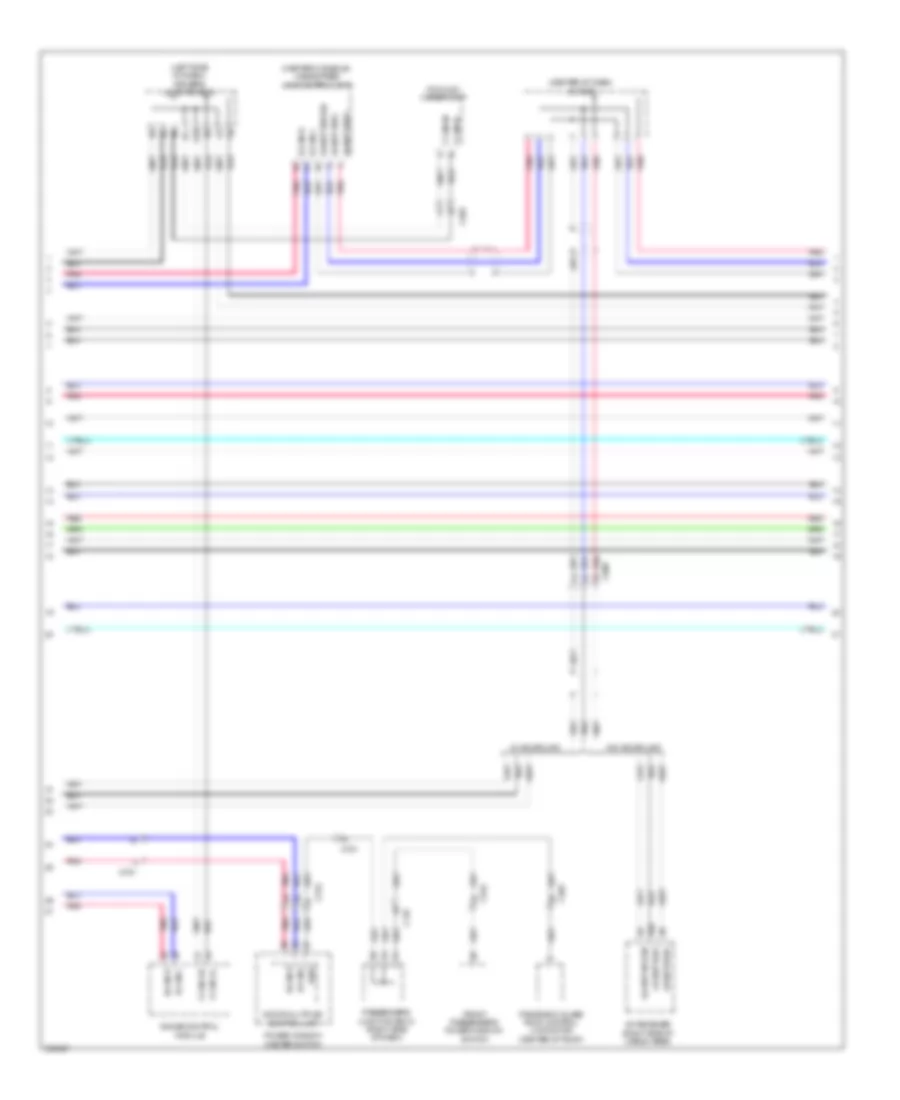 Электросхема линии передачи данных CAN (3 из 4) для Acura ZDX 2013