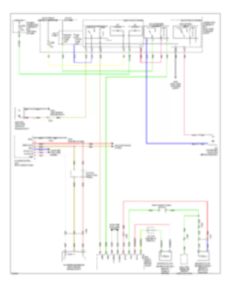 Электросхема системы охлаждения для Acura ZDX 2013