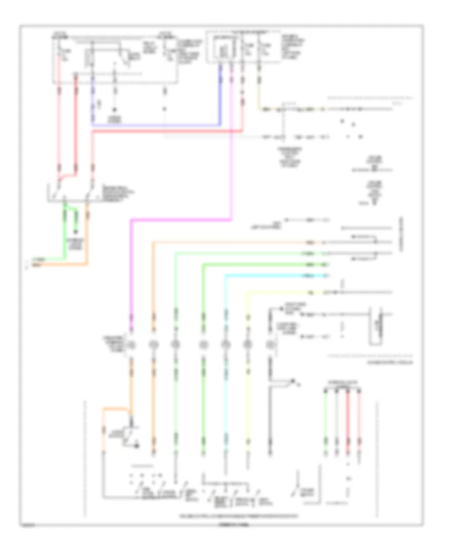 Электросхема системы круизконтроля (2 из 2) для Acura ZDX 2013