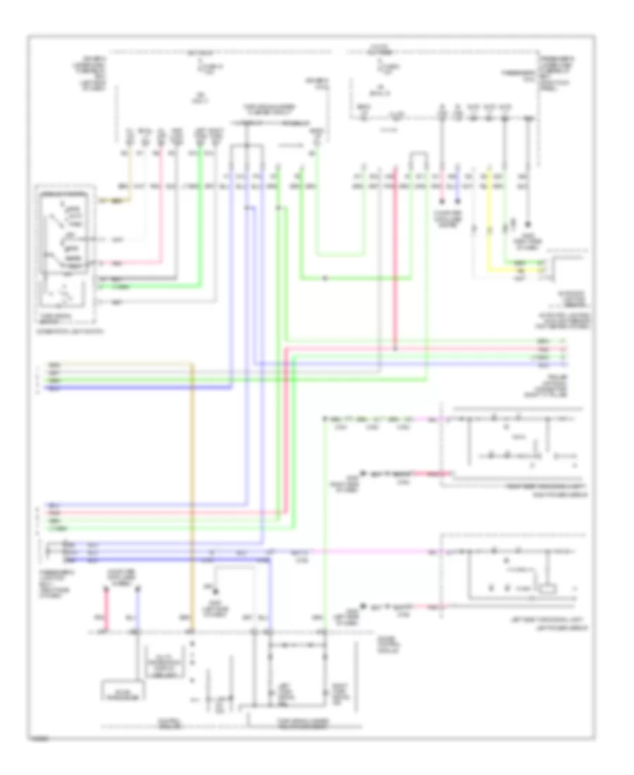 Электросхема внешнего освещения (2 из 2) для Acura ZDX 2013