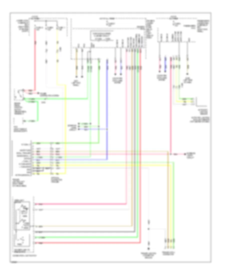 Электросхема розетки подключения прицепа для Acura ZDX 2013