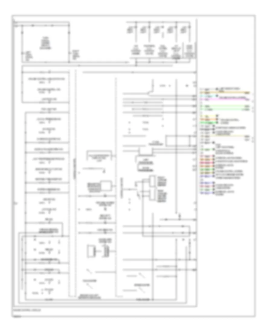 Электросхема панели приборов (1 из 2) для Acura ZDX 2013