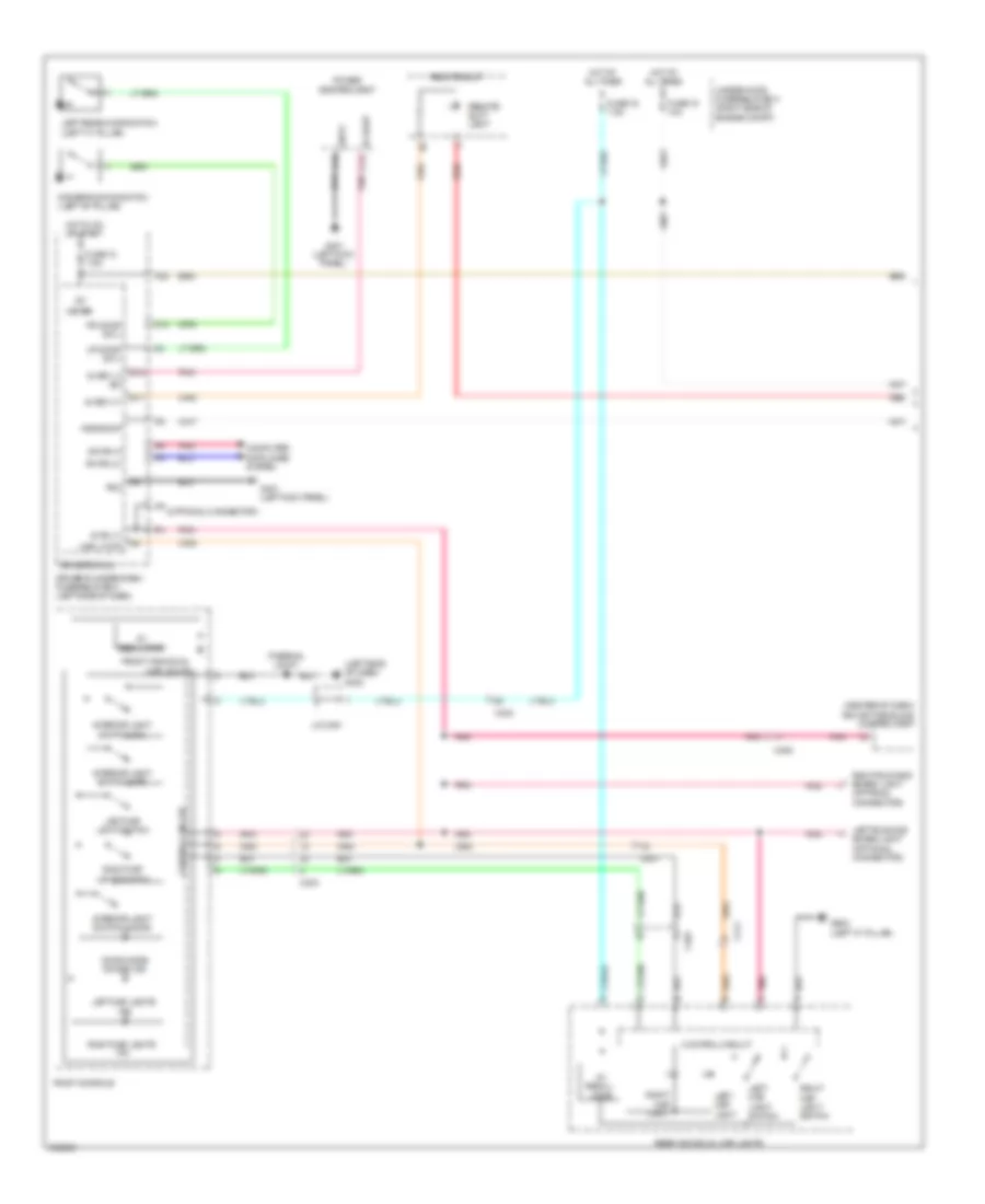 схема таймера освещения входа (1 из 2) для Acura ZDX 2013