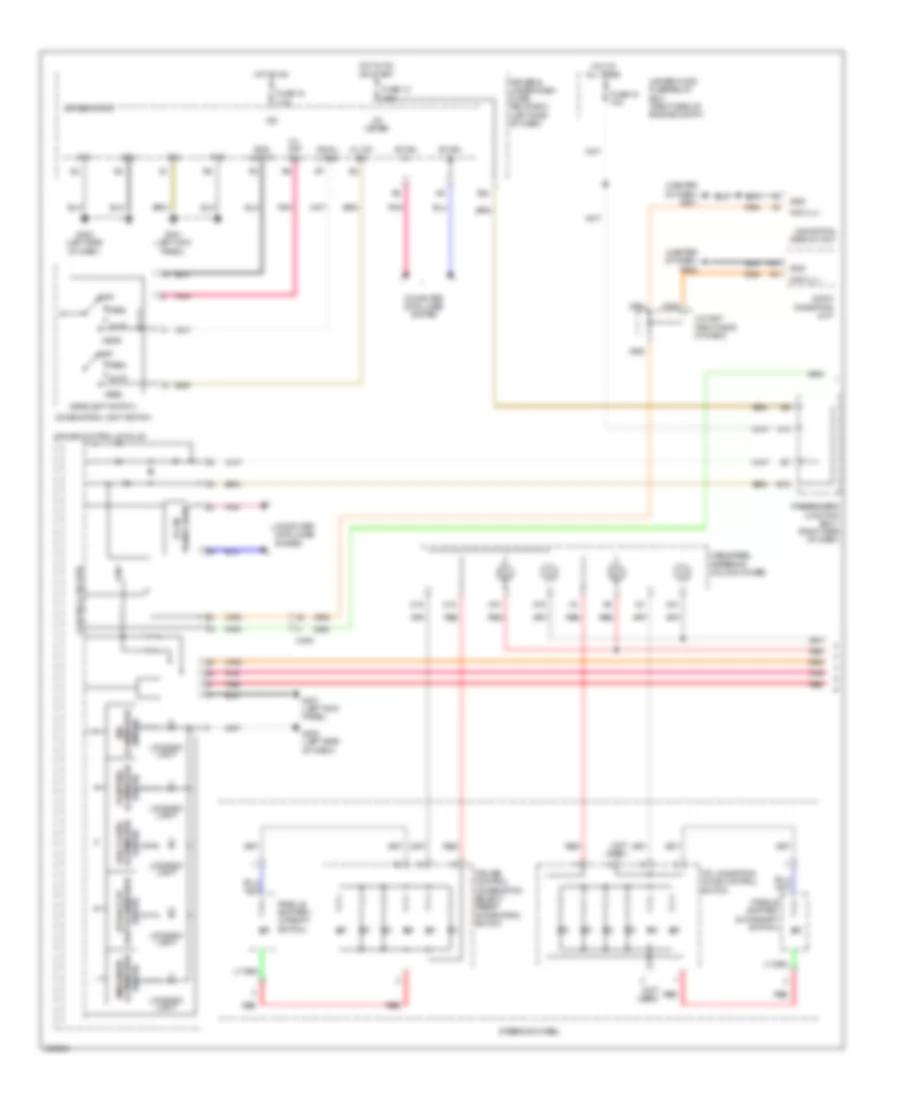 Электросхема подсветки приборов (1 из 4) для Acura ZDX 2013
