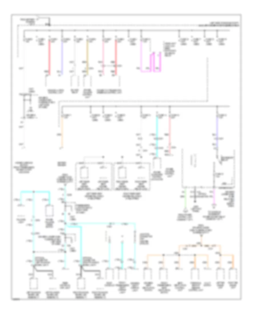 Электросхема блока предохранителей и реле (2 из 7) для Acura ZDX 2013