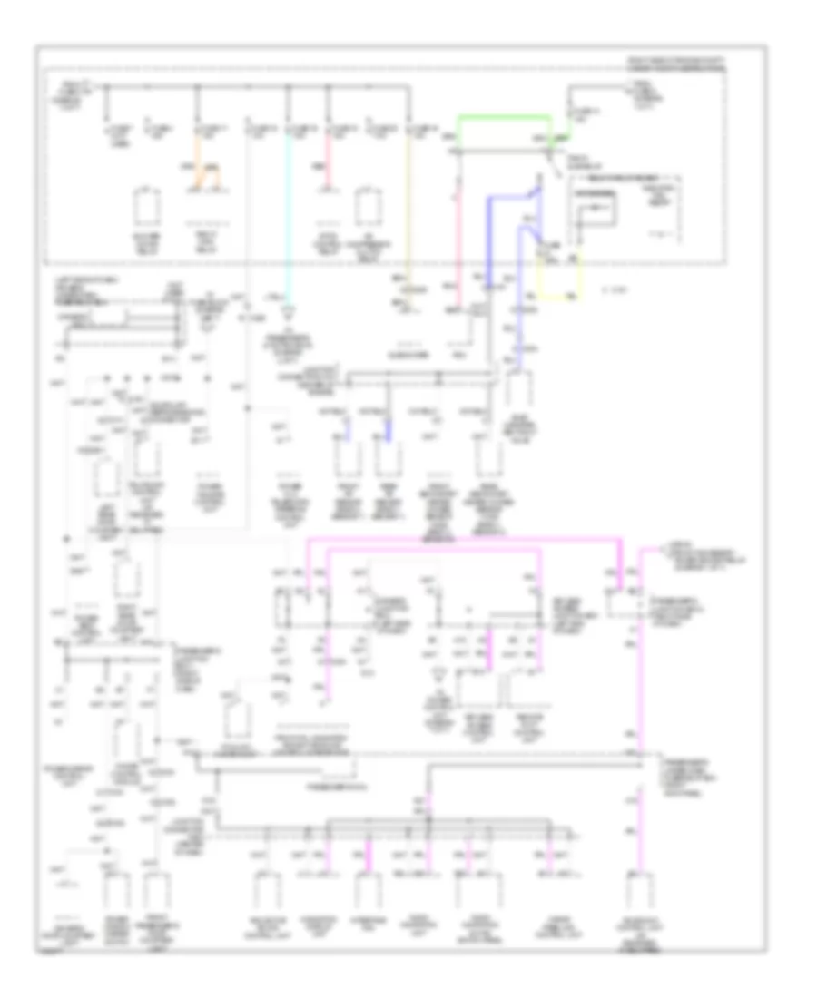 Электросхема блока предохранителей и реле (4 из 7) для Acura ZDX 2013