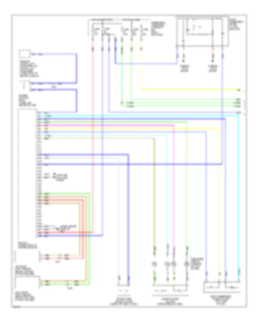 Электросхема подушек безопасности SRS AirBag (1 из 4) для Acura MDX 2014