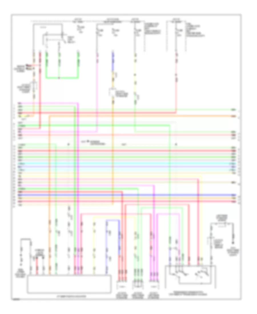 Электросхема автоматической коробки передач АКПП (2 из 4) для Acura MDX 2014