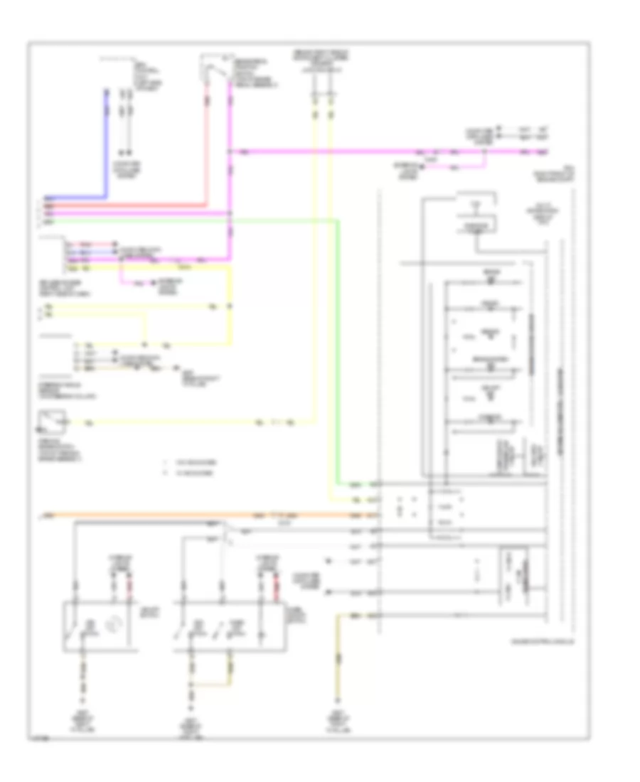 Электросхема антиблокировочной тормозной системы АБС (ABS) (2 из 2) для Acura MDX 2014