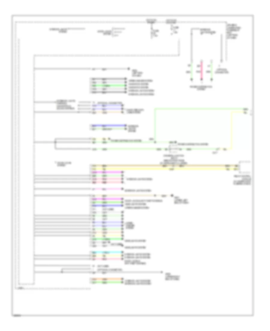 Электросхема блоков управления кузовом (1 из 2) для Acura MDX 2014