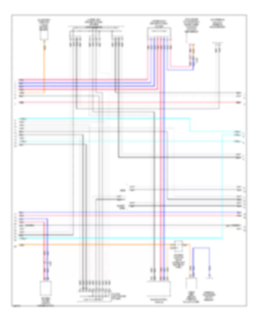 Электросхема линии передачи данных CAN (3 из 4) для Acura MDX 2014