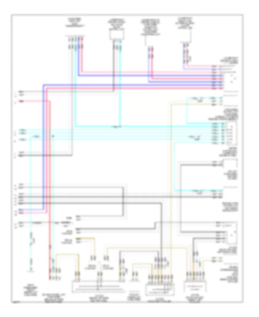 Электросхема линии передачи данных CAN (4 из 4) для Acura MDX 2014