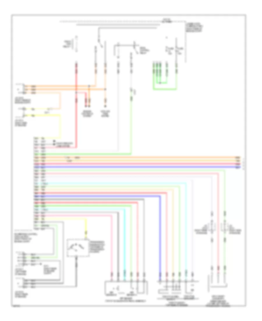 Электросхема системы круизконтроля (1 из 2) для Acura MDX 2014