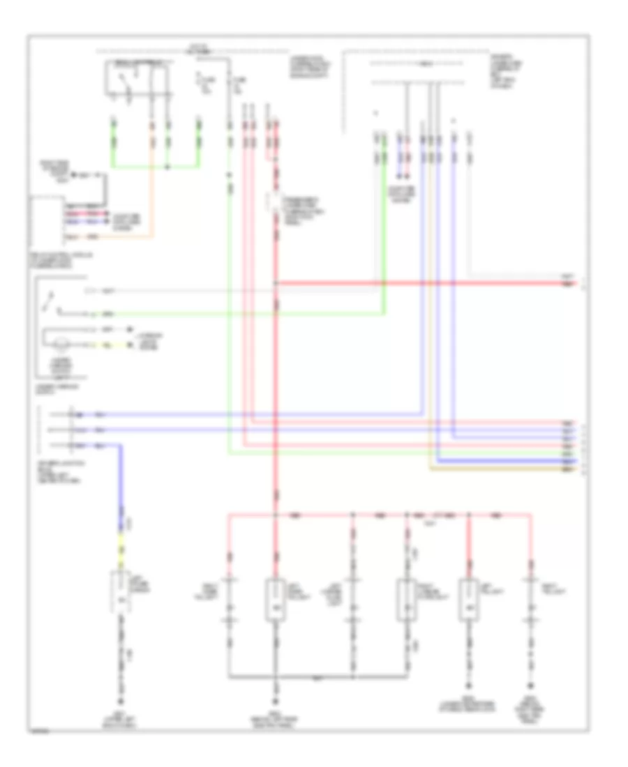 Электросхема внешнего освещения (1 из 3) для Acura MDX 2014