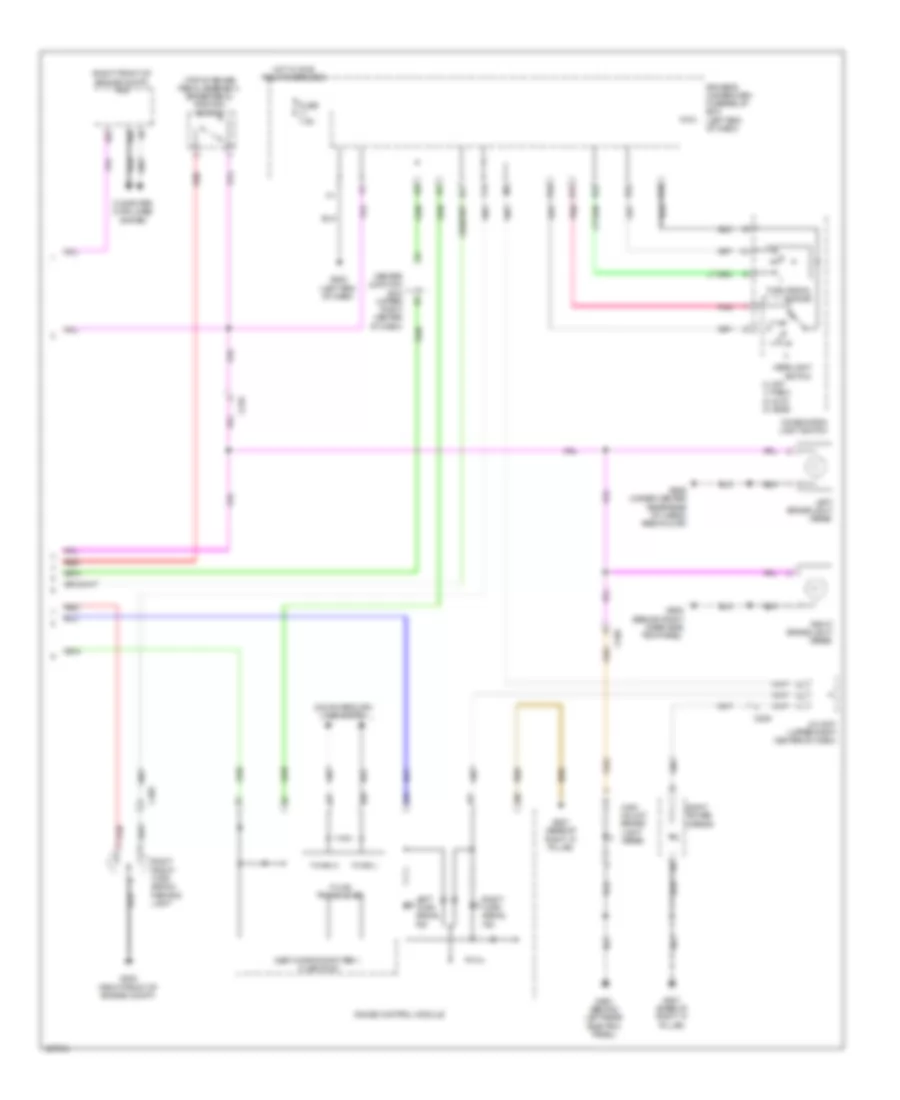 Электросхема внешнего освещения (3 из 3) для Acura MDX 2014