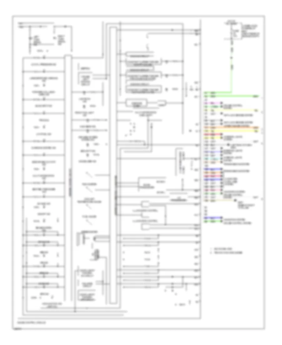 Электросхема панели приборов (1 из 2) для Acura MDX 2014