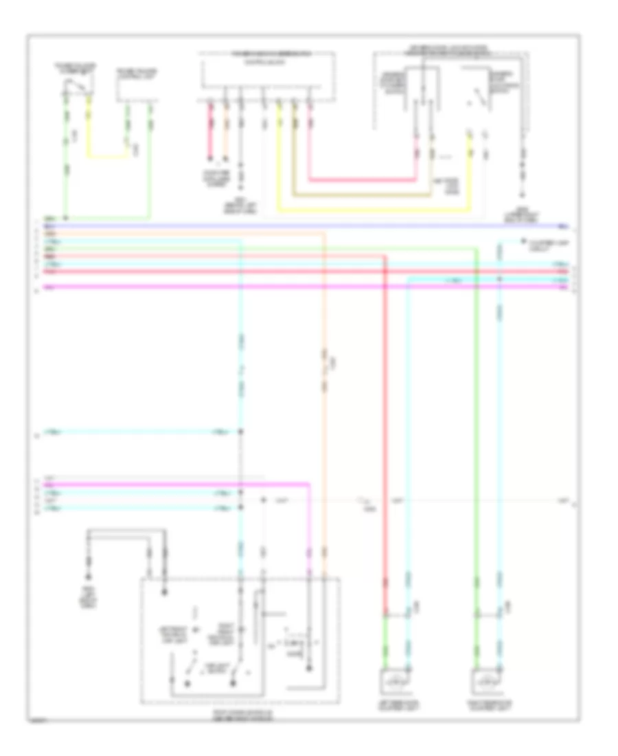 схема таймера освещения входа (2 из 3) для Acura MDX 2014
