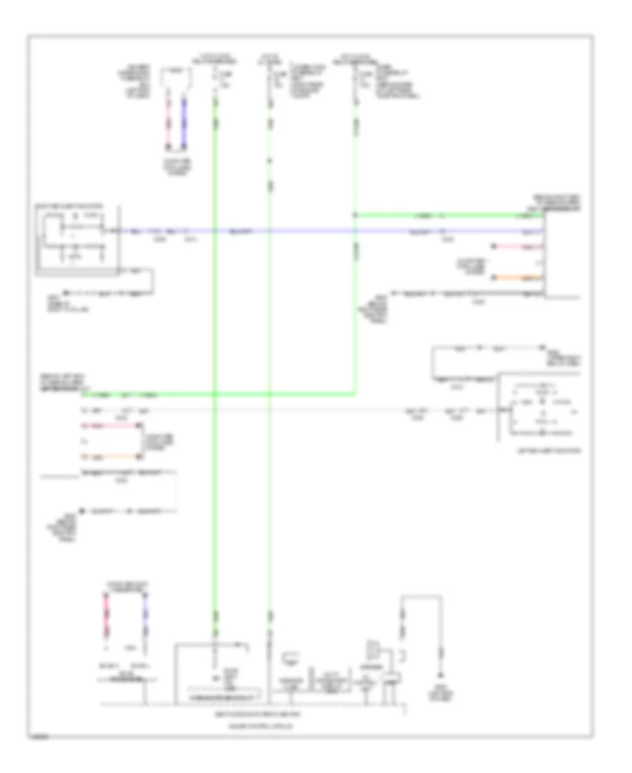 Электросхема системы слепых зон для Acura MDX 2014