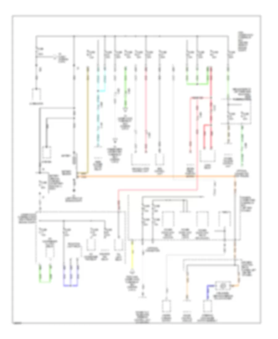 Электросхема блока предохранителей и реле (1 из 8) для Acura MDX 2014