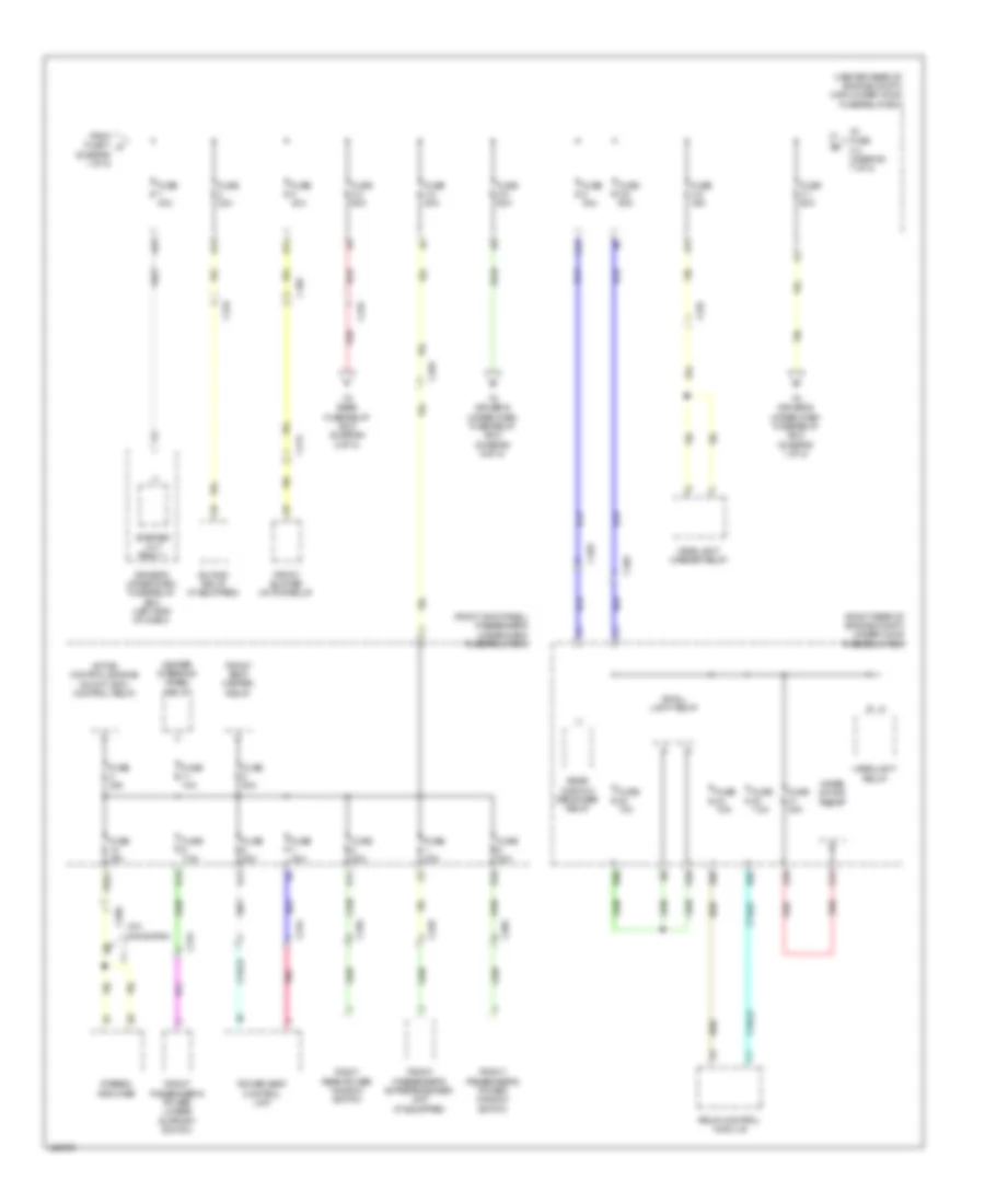 Электросхема блока предохранителей и реле (2 из 8) для Acura MDX 2014