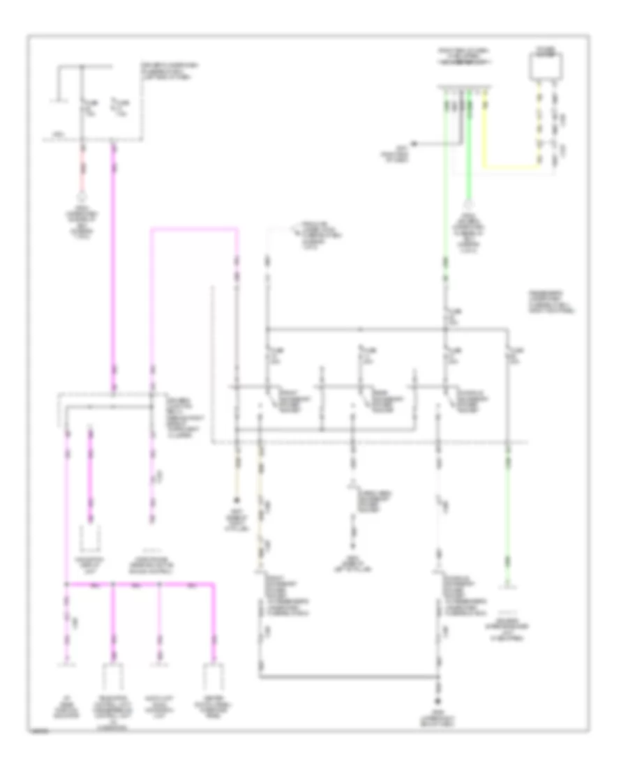 Электросхема блока предохранителей и реле (4 из 8) для Acura MDX 2014