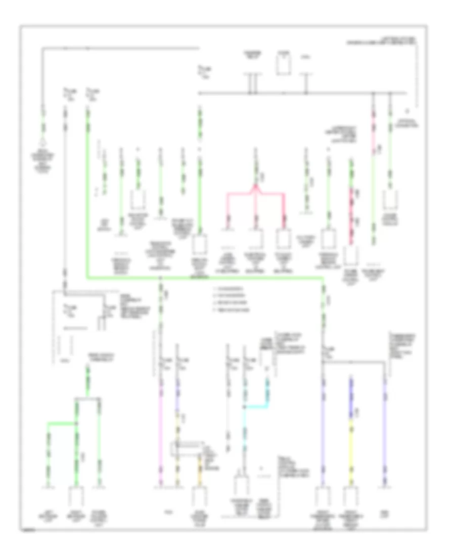 Электросхема блока предохранителей и реле (5 из 8) для Acura MDX 2014