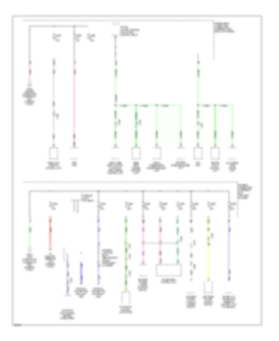 Электросхема блока предохранителей и реле (6 из 8) для Acura MDX 2014