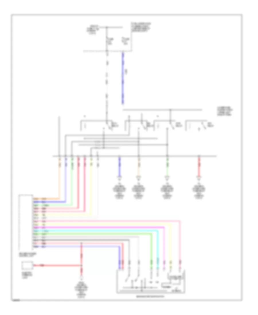 Электросхема блока предохранителей и реле (7 из 8) для Acura MDX 2014