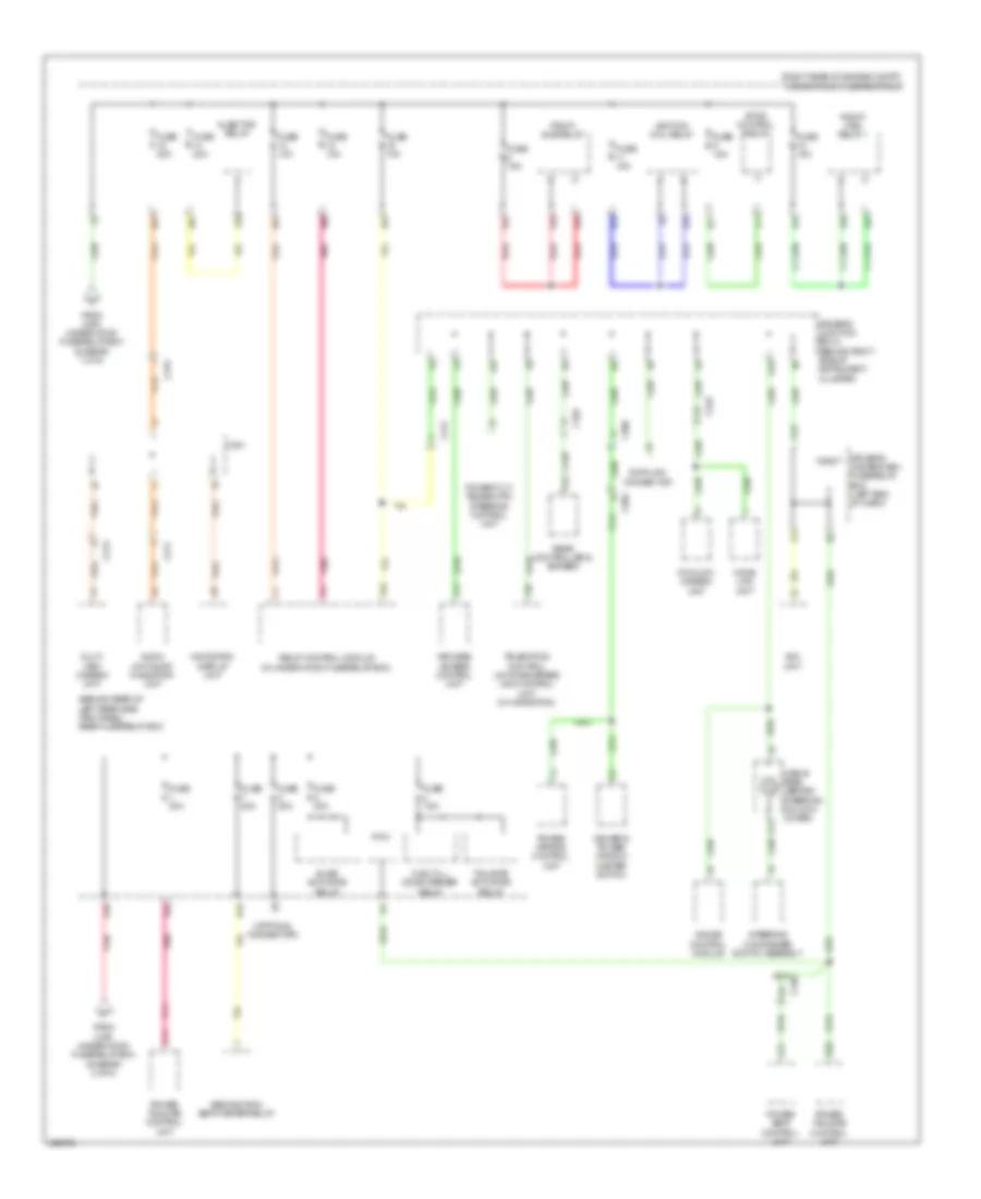 Электросхема блока предохранителей и реле (8 из 8) для Acura MDX 2014