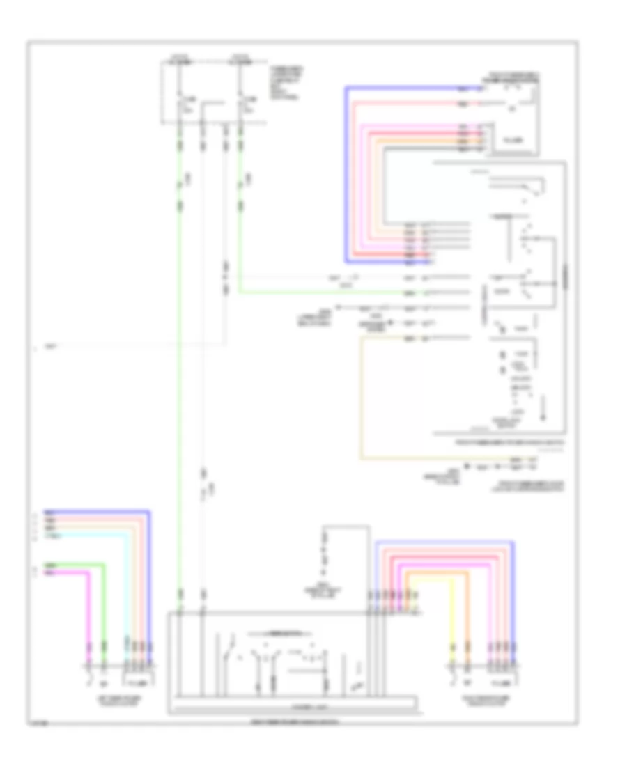 Электросхема стеклоподъемников (2 из 2) для Acura MDX 2014