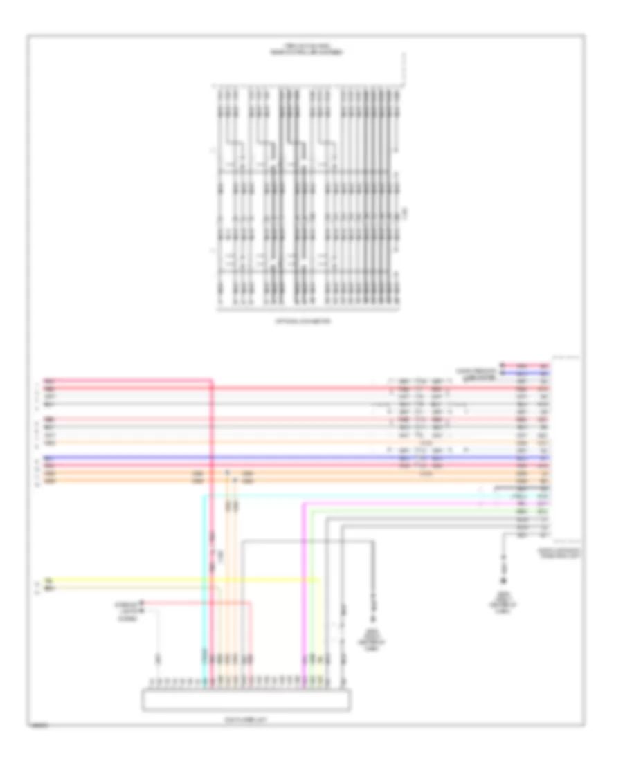 Электросхема мультимедии задних пассажиров (3 из 3) для Acura MDX 2014