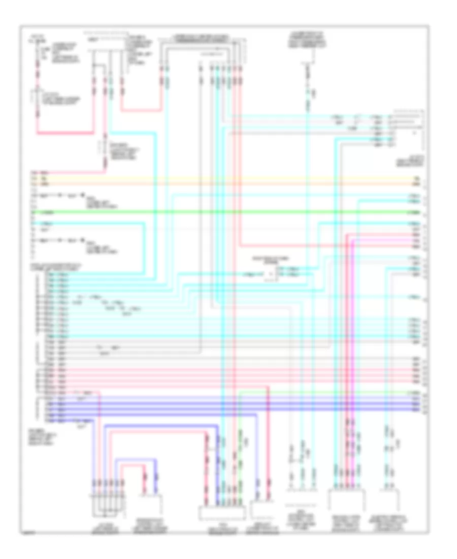 Электросхема линии передачи данных CAN (1 из 4) для Acura RLX 2014