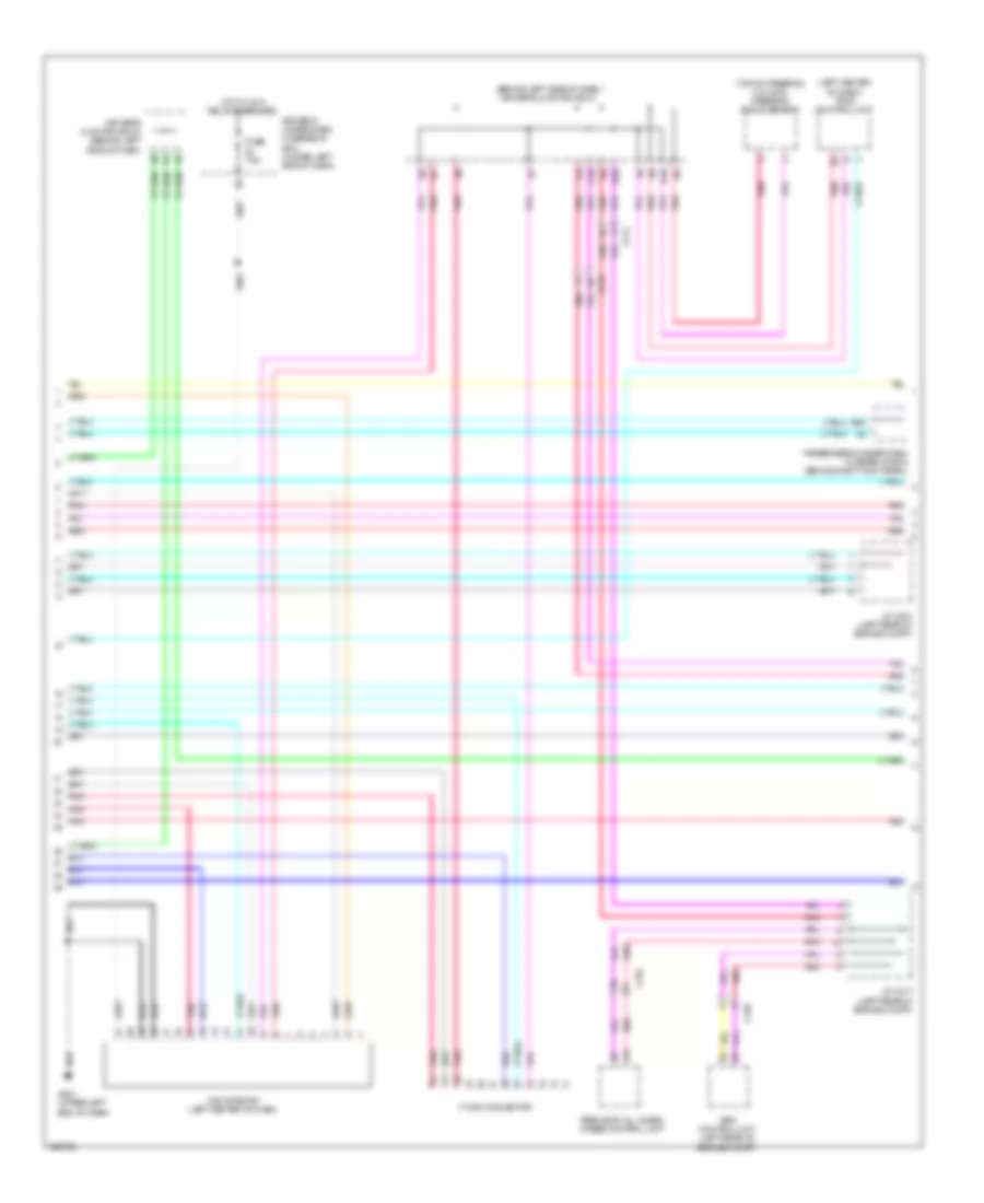 Электросхема линии передачи данных CAN (2 из 4) для Acura RLX 2014