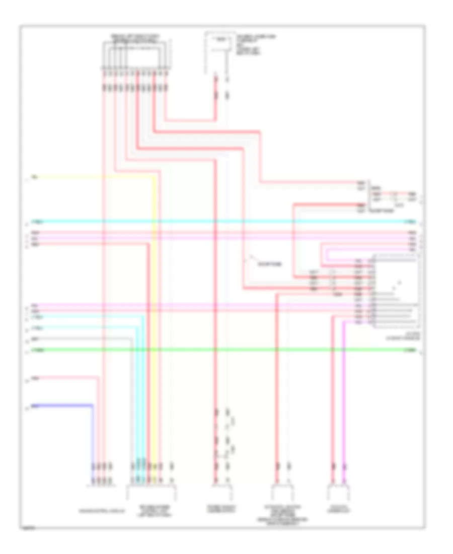 Электросхема линии передачи данных CAN (3 из 4) для Acura RLX 2014