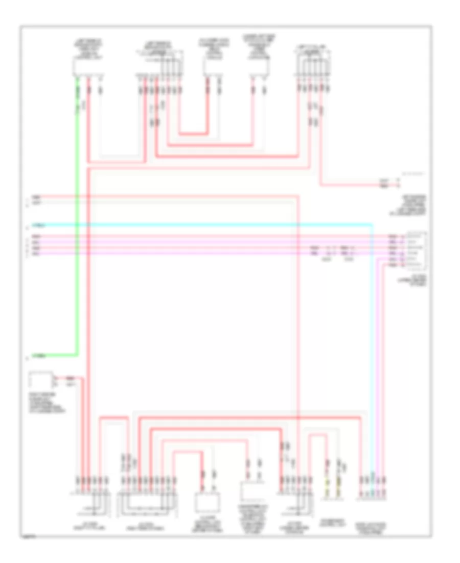 Электросхема линии передачи данных CAN (4 из 4) для Acura RLX 2014