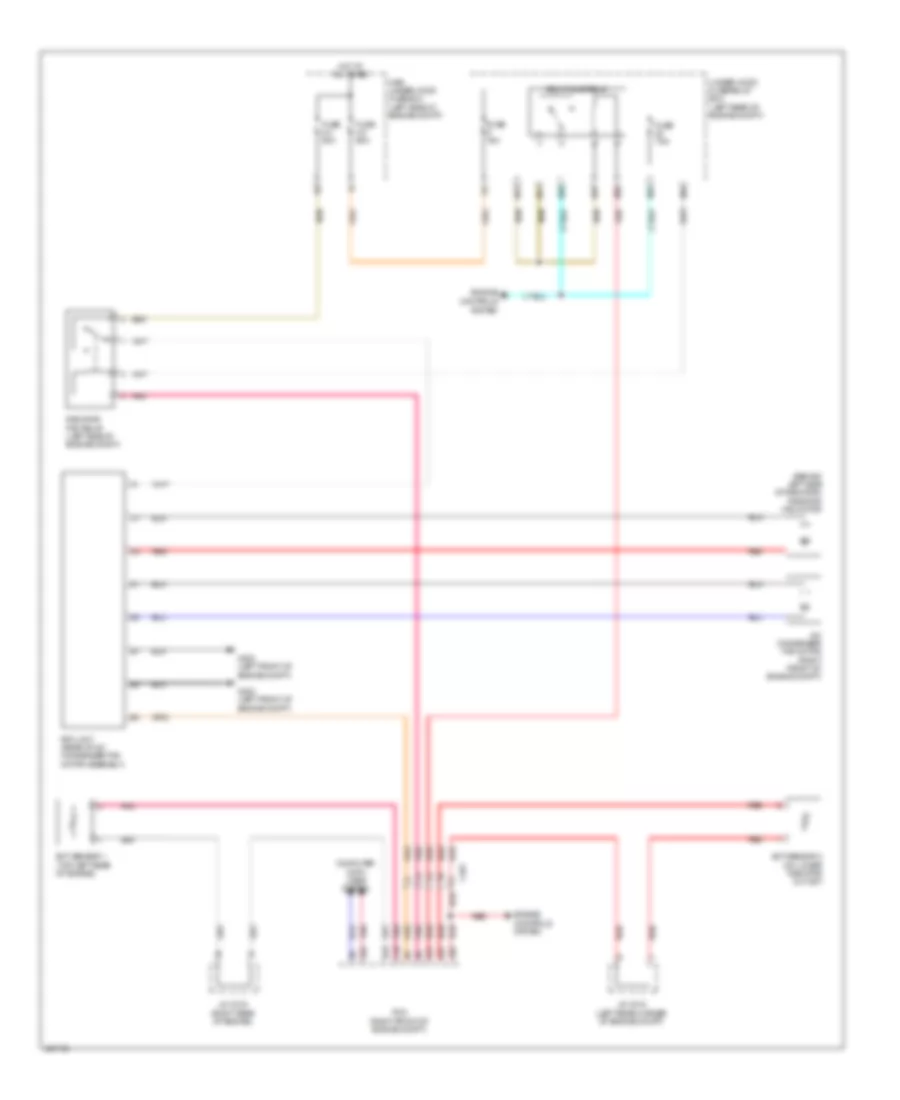 Электросхема системы охлаждения для Acura RLX 2014