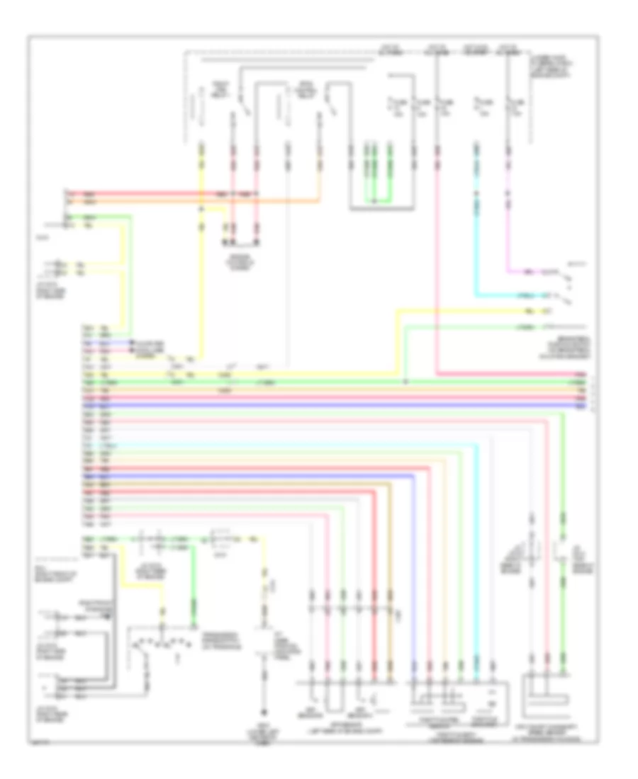Электросхема системы круизконтроля (1 из 2) для Acura RLX 2014