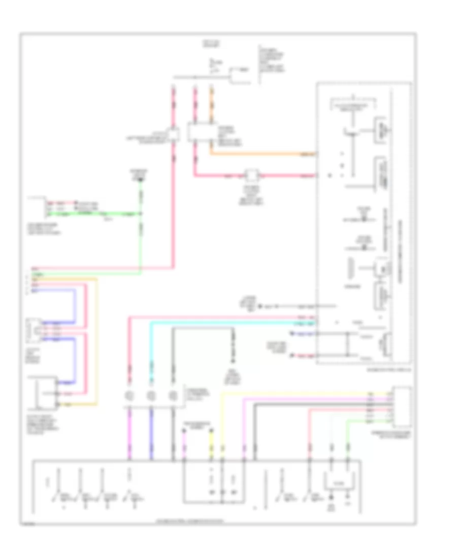 Электросхема системы круизконтроля (2 из 2) для Acura RLX 2014