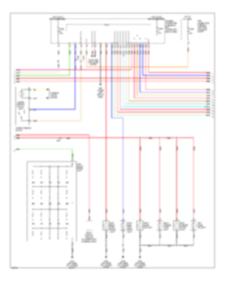 Электросхема внешнего освещения (2 из 3) для Acura RLX 2014