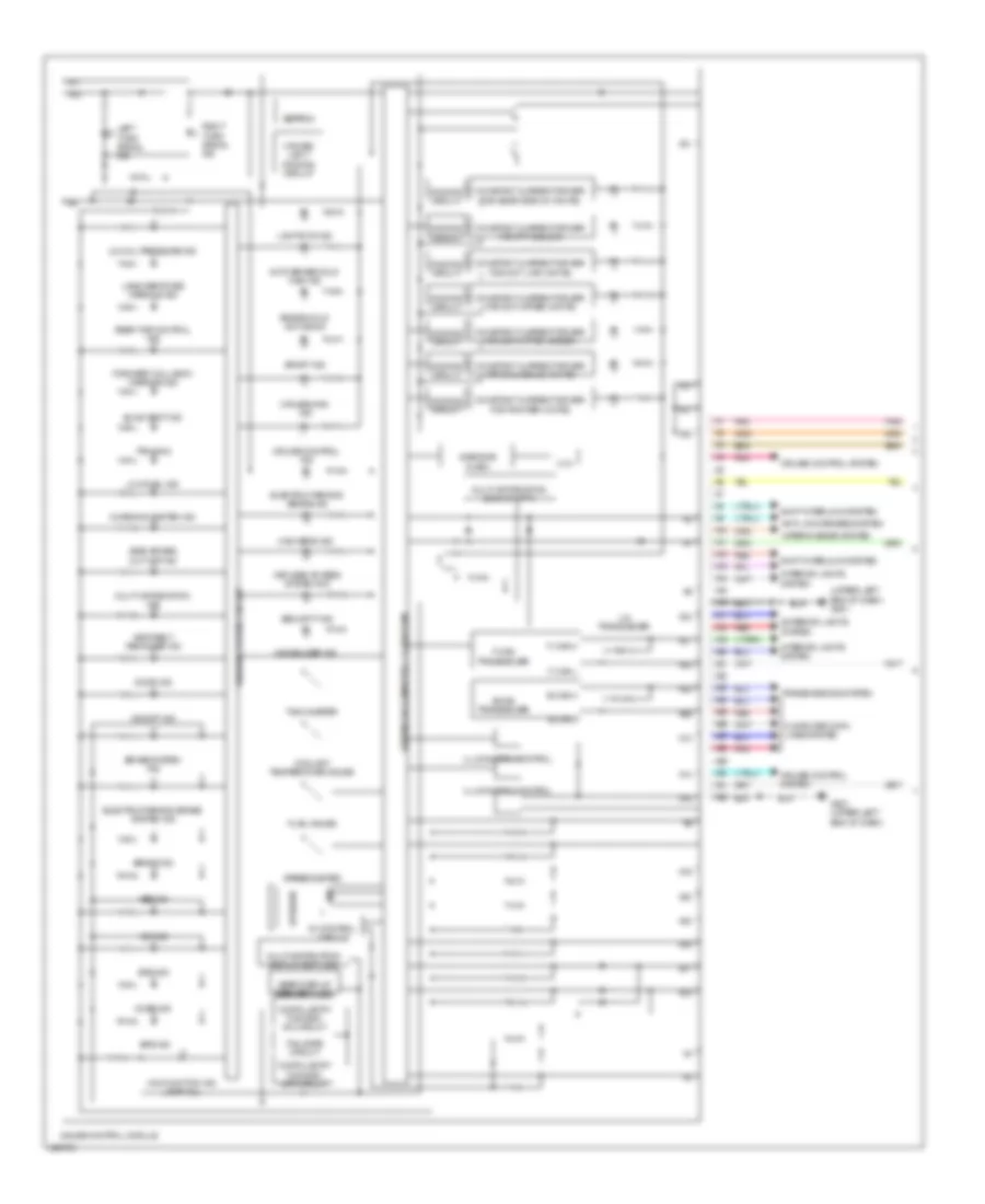 Электросхема панели приборов (1 из 2) для Acura RLX 2014