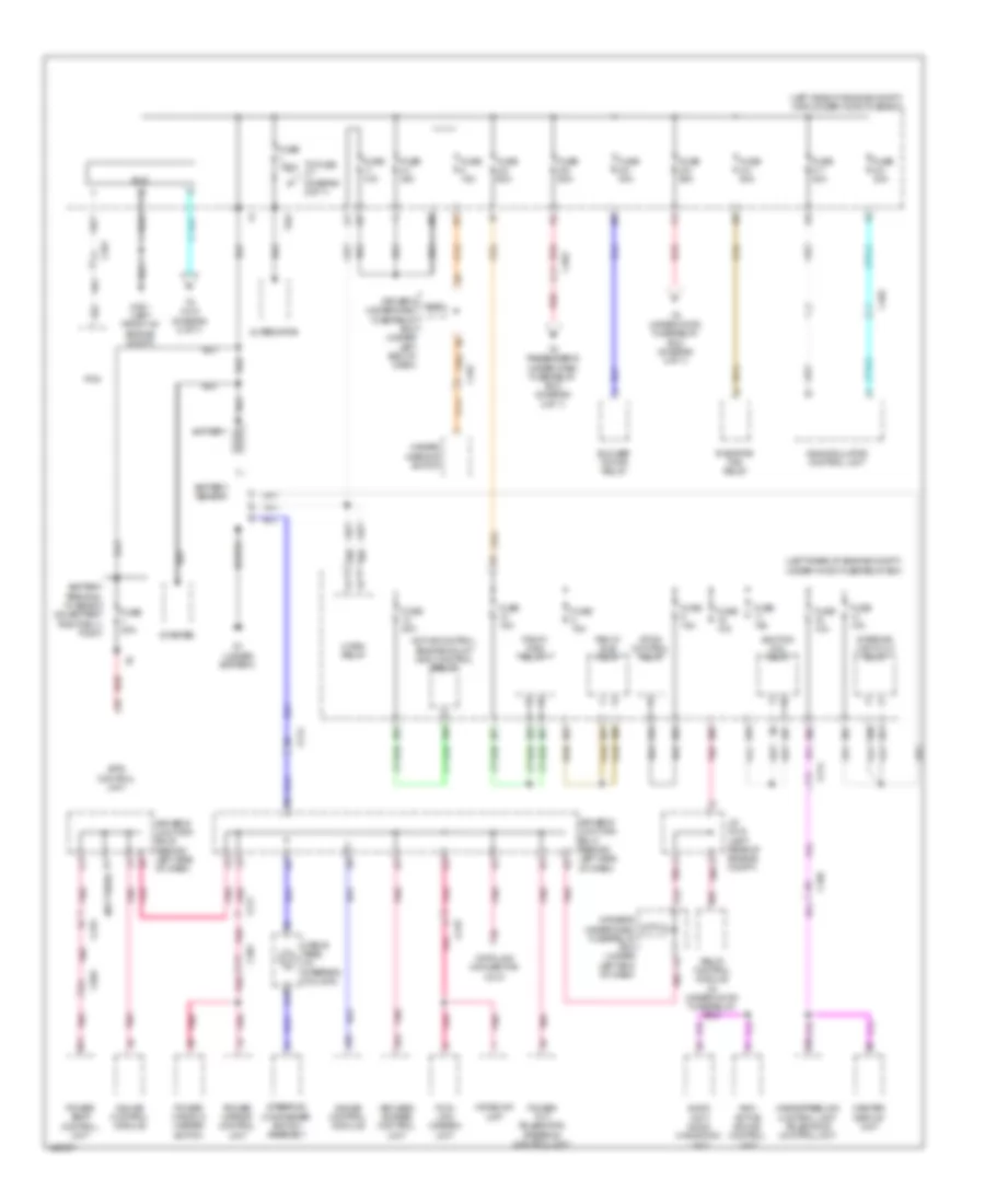 Электросхема блока предохранителей и реле (1 из 7) для Acura RLX 2014