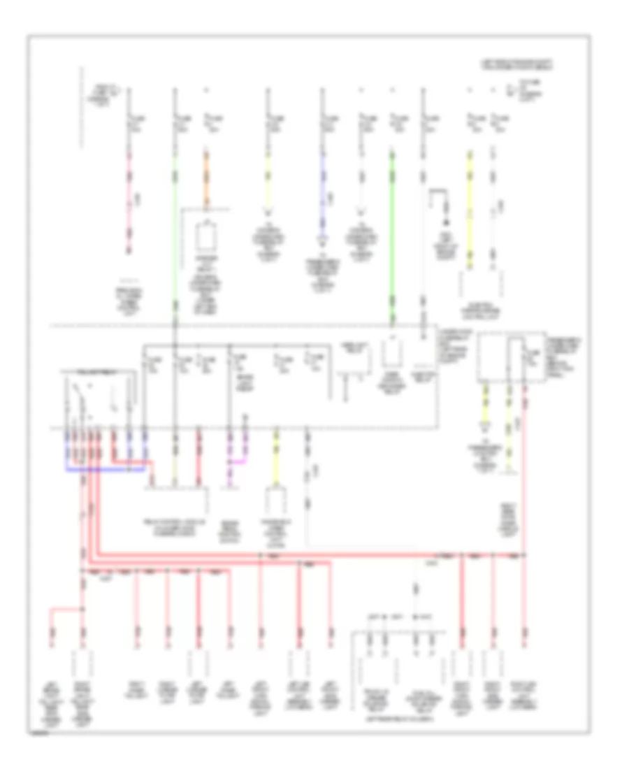 Электросхема блока предохранителей и реле (2 из 7) для Acura RLX 2014